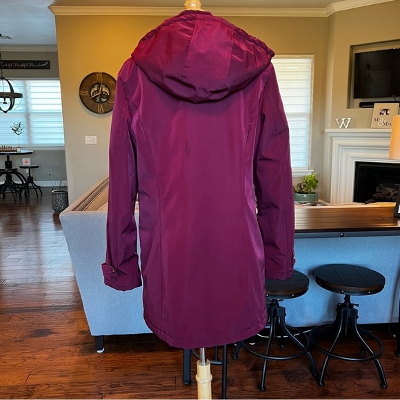 HFX Women’s Jacket size Large Quilted Lining Hooded Water & Wind Resistant FLAW - Picture 7 of 16